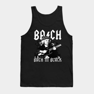 Bach In Black - Classical Rock Parody Johann Sebastian Bach Tank Top